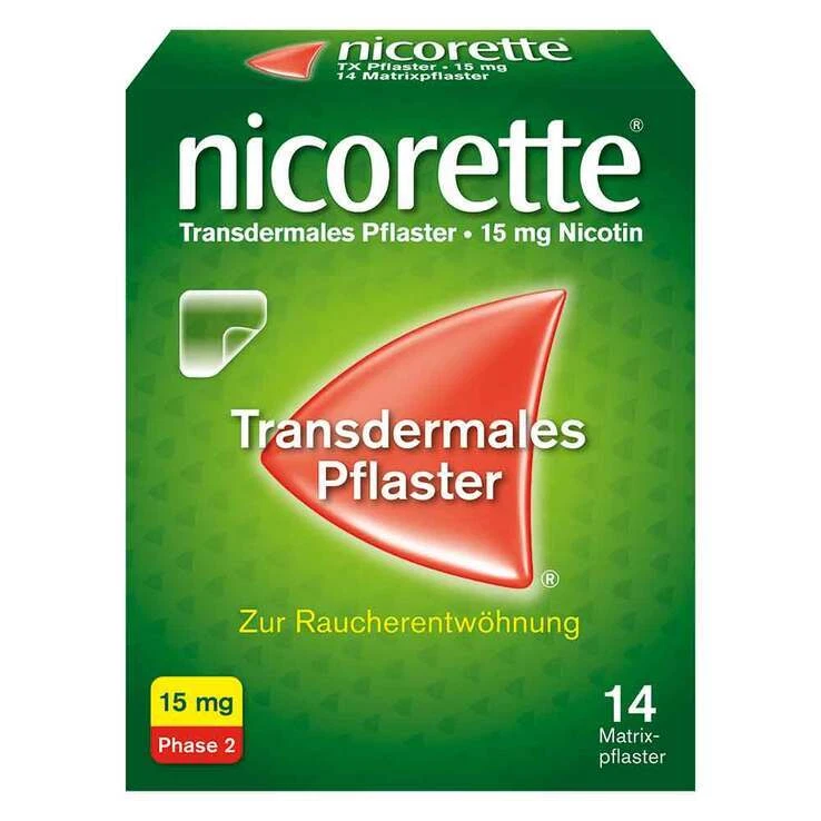 nicorette Nikotinpflaster, 15 mg Nikotin · 14 St · PZN 03273514 - Bild 1 von 1