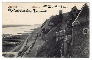 POLONIA 1923 GRAUDZIADZ GRAYDENZ VEDUTA CARTOLINA - Foto 1 di 1