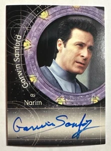 TARJETA AUTÓGRAFA STARGATE SG-1: GARWIN SANFORD COMO NARIM RITTENHOUSE A22 - Imagen 1 de 2