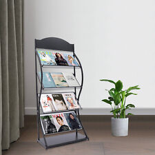 Freestanding Magazine Rack Home Office Comic Display Organizer Stand 
