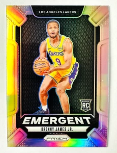 2024-25 Panini Prizm Bronny James SILVER Prizm RC #8 Emergent Lakers Rookie! - Picture 1 of 3