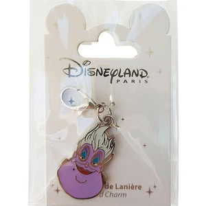 Disneyland Paris Ursula Face Head Pin Lanyard Charm Clip Villain Disney Parks - Picture 1 of 5