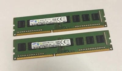 8GB Kit (2 x 4GB) Samsung M378B5173QH0-CK0 PC3-12800U DDR3 Computer Memory RAM - Image 1 of 4