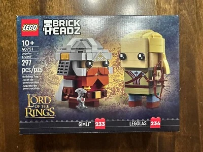 LEGO 40751 Señor de los Anillos Legolas & Gimli Brickheadz Foto 1 de 2