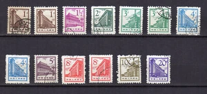 China 1955-56 Peking Gebäude 12 Marken gestempelt /TE4388 - Bild 1 von 1