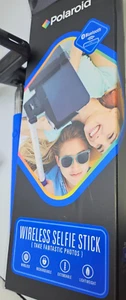 Selfie Stick Polaroid Wireless Rechargeable Adjustable Bluetooth - Blue/Black - Picture 1 of 5