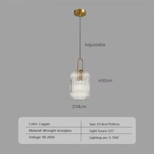 Nordic Minimalist Glass Pendant Lights Japanese LED Pendant Lamp for Dining Room - Picture 1 of 26