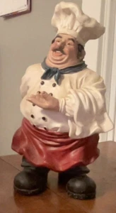 Vintage Chalkware Jolly Chef Figurine. 12" Tall. Multi Color. Unbranded. - Picture 1 of 6