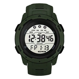 (Verde) Orologio Sportivo Digitale Impermeabile Cronometraggio Luminoso Uomo AP9 FF - Foto 1 di 1