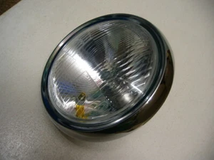 Honda CB400/4 CB400F Four Headlight Head Light Glass & Chrome Rim - Picture 1 of 1