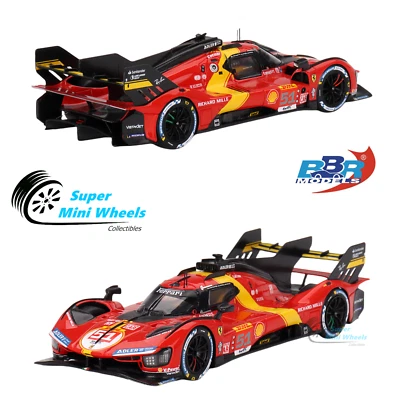BBR Models 1:43 Ferrari 499P Team AF Corse 2023 #51 WEC 6 Hr of Spa 3rd Plac - Image 1 of 4