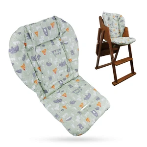 Baby High Chair Cushion, Thick Pad for Wooden High Chair, Baby Dining Chair Line - Picture 1 of 12