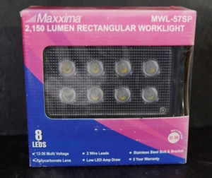 Maxxima MWL-57SP 8 LED Rectangular Work Light 2,150 Lumens 12/36VDC - Picture 1 of 3