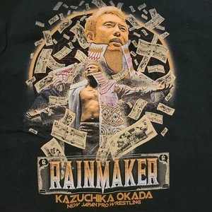 Camiseta Rainmaker Kazuchika Okada L Grande NJPW AEW Elite Pro Wrestling Crate WWE - Imagen 1 de 5