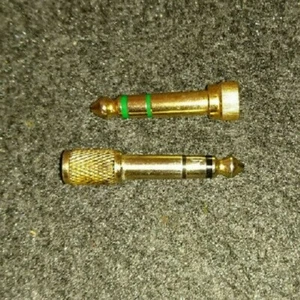 Klinke Buchse Kupplung Stereo Adapter 3,5mm weiblich auf 6,3mm männlich - Bild 1 von 2