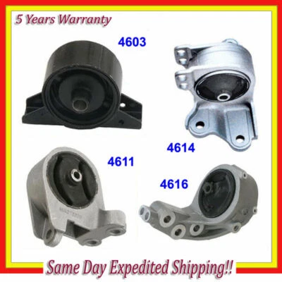 Juego de 4 piezas de montaje de motor y transmisión para Dodge Stratus 01-05 3,0 L para auto M045 Foto 1 de 4