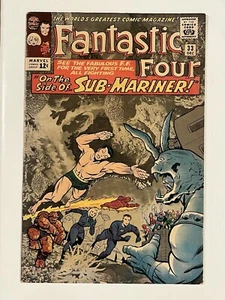 Fantastic Four #33 / Silver Age Marvel Comic / 1. Attuma / GD + fehlende Anzeigenseite - Bild 1 von 2