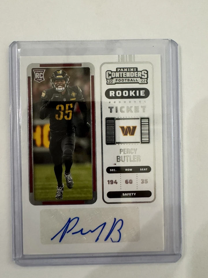 2022 Percy Butler RC Contenders Auto #205 - Image 1 of 2