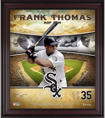Frank Thomas Chicago White Sox Framed 15" x 17" Hall of Fame Career Profile Cover