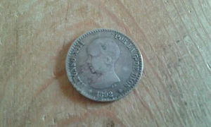 Used - 0.50 Cents Silver Coin From 1892 - Used - Item For Collectors - Picture 1 of 1