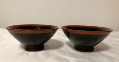 Ensaladera sopa arroz cena japonesa 5"D hecha en Japón - Juego de 2 Foto 1 de 4