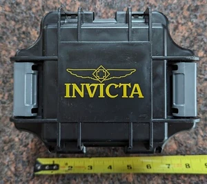 Invicta Black Empty Watch Box Collector Diver Case One Slot Impact Resistant - Picture 1 of 6