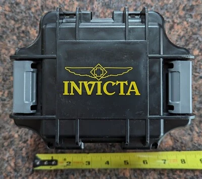 Invicta Black Empty Watch Box Collector Diver Case One Slot Impact Resistant - Image 1 of 4