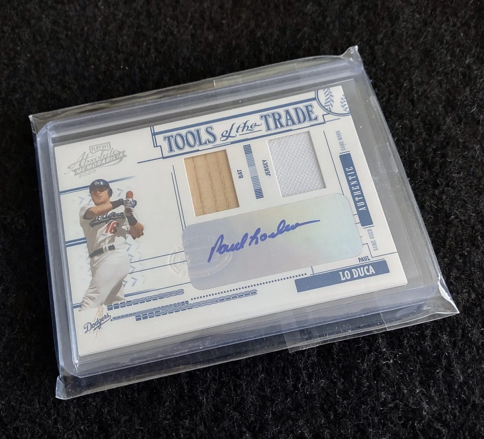 2005 Playoff Absolute Paul Lo Duca Tools of The Trade Auto/Bat/Patch #/25💥$14💥 - Image 1 of 4