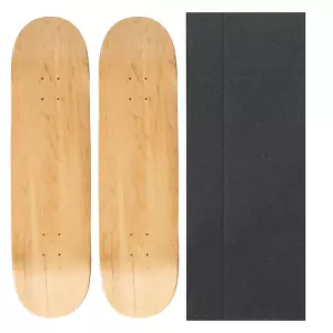 2 mazzi da skateboard vuoti - 8,5 pollici - naturali con impugnatura jessup - Foto 1 di 5
