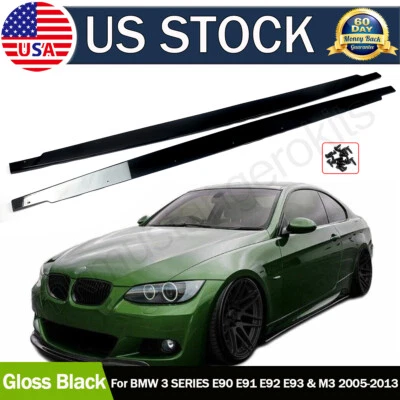 Side Skirt Sill Extension Lower Side Lip for BMW E90 E92 E93 3 Series M3 07-2013 Foto 1 de 4