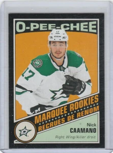 2019-20 O-PEE-CHEE OPC Update Marquee Rookie Black Border Nick Caamano #33/100 - Picture 1 of 1