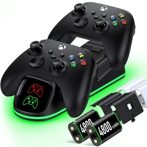 Controller Charger with Rechargeable Battery Packs for Xbox Series, Black - Picture 1 of 12