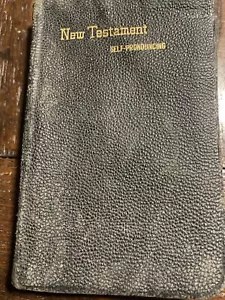 Vest Pocket New Testament - Self Pronouncing c.1910 James Pott Unbreakable Babe - Picture 1 of 7