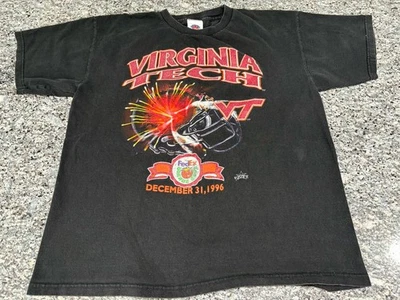 Vintage 1996 Orange Bowl Cornhuskers vs Hokies of Virginia Tech T-Shirt Size Lg - Image 1 of 4