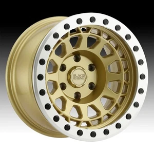 Black Rhino Primm Beadlock Matte Gold 17x8.5 6x5.5 0mm (1785PRM006140L12) - Picture 1 of 3