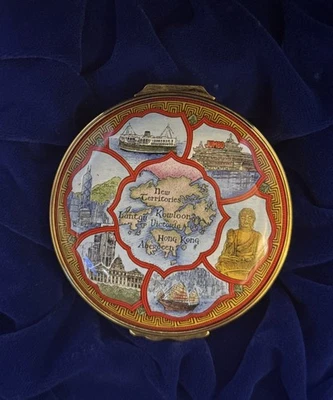 Halcyon Days Esmaltes Edición Limitada Caja 1997 Transferencia Hong Kong a China #1310 Foto 1 de 4