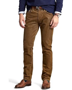 Polo Ralph Lauren Varick Slim Straight Jeans 38 x 34 Brown Corduroy $125 NWT - Picture 1 of 8