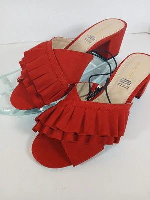 Liz Claiborne LC Erika Shoes: Red Suede Size 9M New in Box! - Image 1 of 4