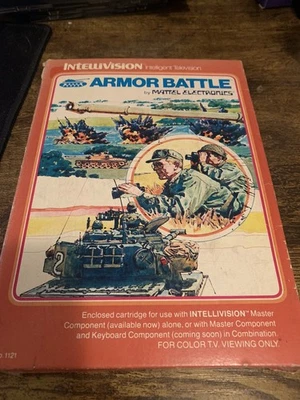 Intellivision Armor Battle (1980) Complete in Box with manual & Overlays - Image 1 of 4