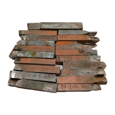 Vintage Carboloy Lathe Tool Bit Mixed Lot of 20 Bits - Image 1 of 3