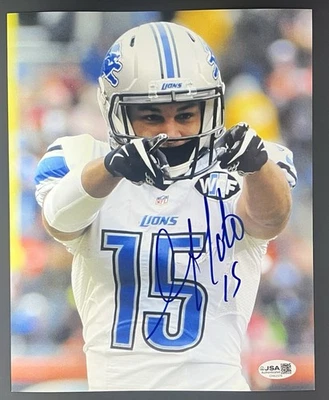 Golden Tate III Signed 8x10 JSA Detroit Lions - Image 1 of 2