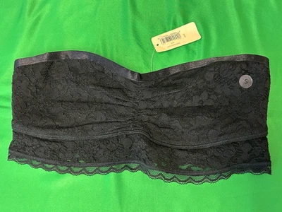 Aerie Black Lace Bandeau – Size Small, Strapless Bralette Top NWT - Image 1 of 4