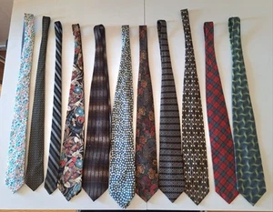 Men's Neckties Mostly 1980s lot of 11 Tongue Tied Bill Blass - Picture 1 of 11