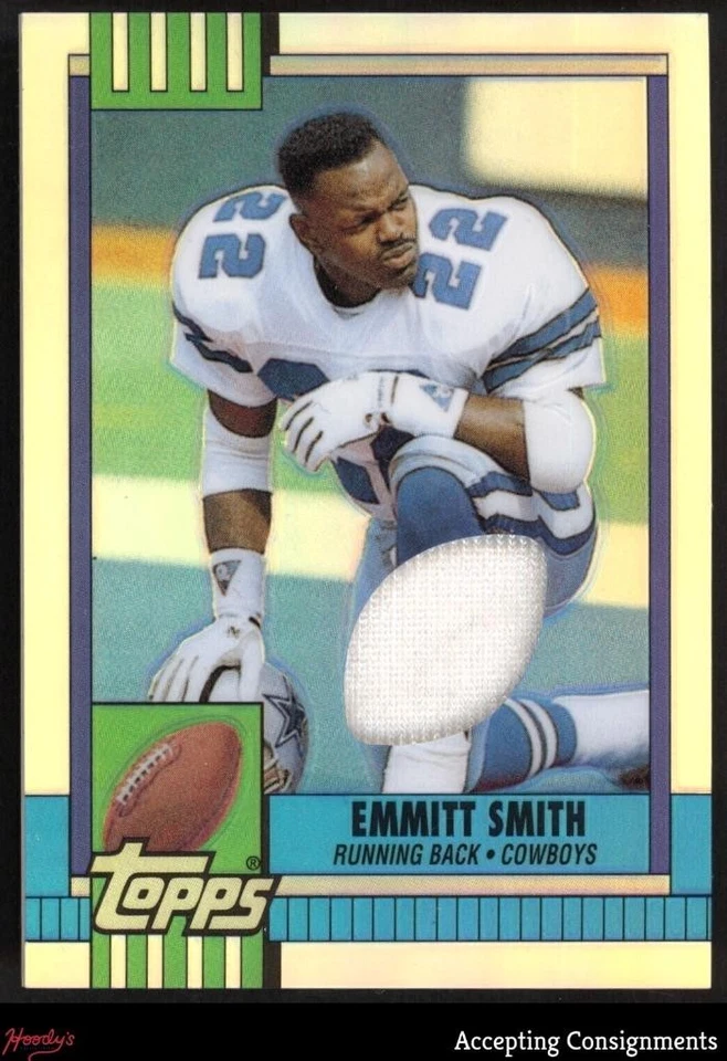 2001 Topps Chrome Rookie Reprint Emmitt Smith JERSEY 59/150 COWBOYS - Image 1 of 2