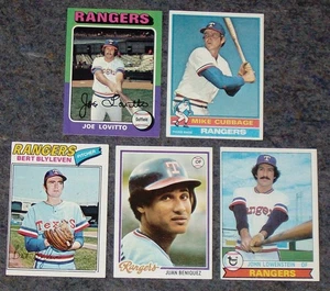 1975 - 1979 Topps Texas Rangers Lot #5 - Picture 1 of 11