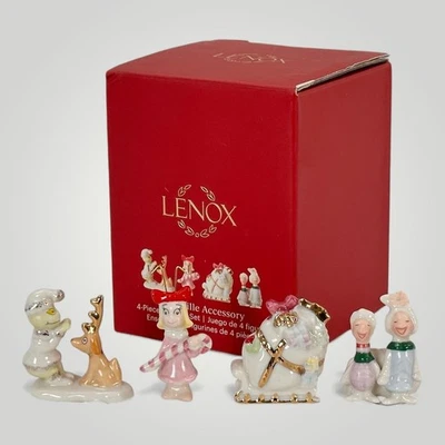 NEW Lenox Whoville Accessory 4-Piece Figurine Set Grinch Christmas Porcelain - Image 1 of 4