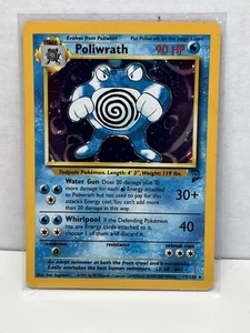 Poliwrath 15/130 Pokemon Base Set 2 Holo rare TCG - Picture 1 of 2