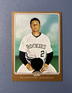 2010 Topps 206 TROY TULOWITZKI BLANK BACK 1/1 Vault SSP Rare ROCKIES - Picture 1 of 7