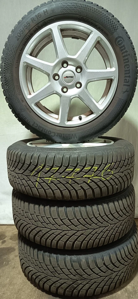 205/55 R16 Winterreifen SEAT LEON 5F 16 Zoll Alufelgen Komplettsatz - Bild 1 von 1