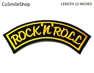 Vintage Rock-n-Roll Bügelbild Patches Musikliebhaber Emblem Sammlung XXL 12 Zoll - Bild 1 von 5